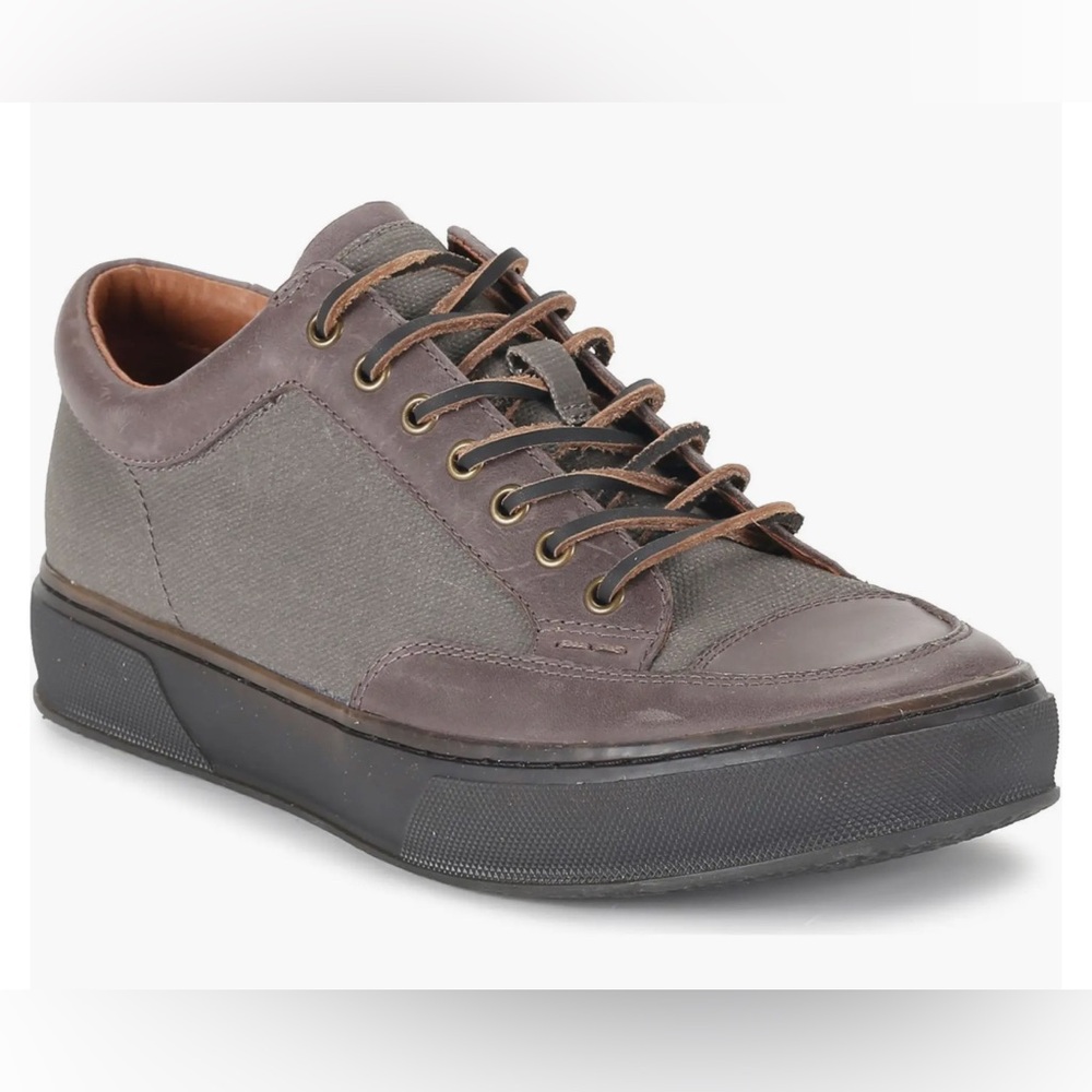 Frye Hoyt Low Water Resistant Sneaker Leather and Canvas Sporty Casual
Charcoal